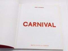 Carnival by Mark Steinmetz (First Edition) Unsigned *Please Read*
