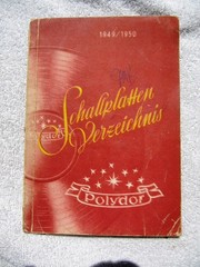 1949/50 GERMAN POLYDOR General CATALOG Schallplatten Verzeichnis Dance Opera 78