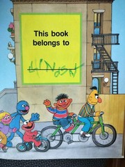 1978 Sesame Street Library Complete Book Set Vol. 1-15 w/Big Bird Stand Shelf