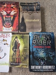 Mystery Thriller Hardcover Book Lot Alex Rider Neil Gaiman Ray Bradbury Calvin