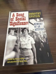 A Song Of Social Significance: Memoirs Of An Activist