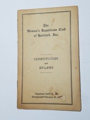 Collectors 1924 Womans Republican Club Of Hartford CT Constitution & Laws Book