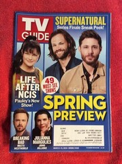 TV GUIDE MARCH 2 – 15 2020 SPRING PREVIEW SUPERNATURAL FINALE