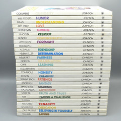 ValueTales Book Lot of 28 Johnson Vintage 1970s Hardcover Morals Biographies