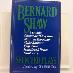Selected Plays Bernard Shaw 1979 Play Drama Hardcover Book