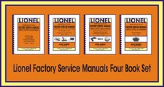 Lionel – Reproduction Factory Service Manuals Bundle of All Four Manuals