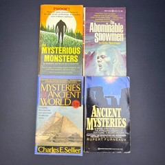 Vintage Book Lot 18 Occult Supernatural Atlantis UFOs Psychic New Age Prophecy