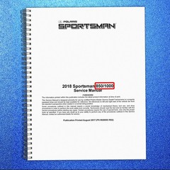 POLARIS Sportsman 850 1000 XP High Lifter Service Manual , FOLDOUTS