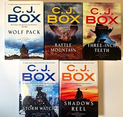 C.J. Box Hardcover Book Lot of 5 Joe Pickett Mystery Thriller Novels HC Bundle