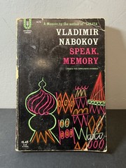 Vladimir Nabokov Speak, Memory (Universal Library UL-76) Paperback Memoir 1959