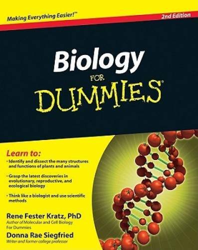 Biology for Dummies – Paperback By RenÃ© Fester Kratz – GOOD