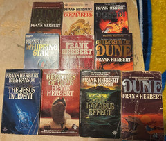 FRANK HERBERT Paperback Lot 10 Books Dune Children Messiah Jesus Incident
