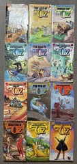 12 Del Rey Wizard of Oz Books Set L. Frank Baum Lot Vintage