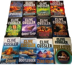 Clive Cussler Hardback Book Lot of 12 Dirk Pitt Adventure Fiction Novels (EN)