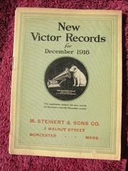 Art Case Vernis Martin Victrola XVI New VICTOR RECORDS December 1916 CATALOG