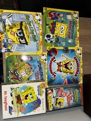 SpongeBob SquarePants Childrens Books Lot VHS Tape
