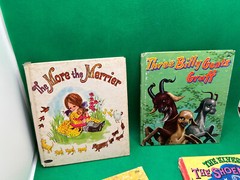 Whitman book 1970s era lot 4 Merrier Elves Shoemaker Raggedy Ann Goats Tell Tale