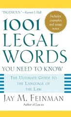 1001 Legal Words You Need to Know, Feinman