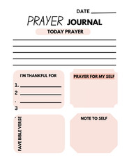 DIGITAL CONTENT PRAYER JOURNAL 140 Pages*PRINTING REQ’D*