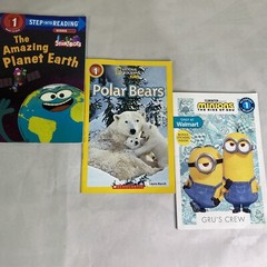 Lot of 3 Beginner Childrens Reading Books Level 1 Paperback Schoolastic Minions