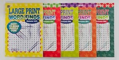 5 New Large Print Word-Finds Puzzle Books Kappa Games Vol #424-502~ Search,Hunt