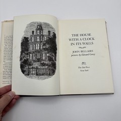 The House with a Clock in Its Walls Full Size HC DJ Bellairs Gorey 1st Ed 4th Pr