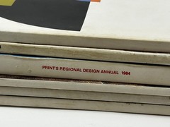 Print Magazine 1984 Complete Year Set Vol XXXVIII 6 Issues Regional Design