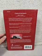 Classical Mechanics by John R. Taylor (2004, Hardcover) (READ)