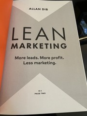 Lean Marketing More Leads More Profit Less Marketing by Allan Dib 2024 HARDCOVER