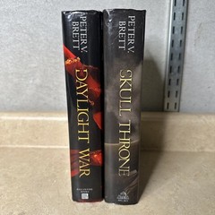 Peter V Brett Demon Cycle Hardcover Novel Lot The Daylight War The Skull Throne