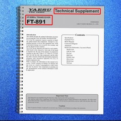 YAESU FT-891 TRANCEIVER TECHNICAL MANUAL LARGE FOLD-OUT PAGES – SECURED
