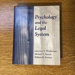 Psychology and the Legal System