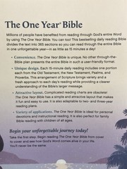One Year Bible : New King James Version, Paperback by Tyndale House Publisher…