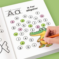Children Alphabet Practice Book A-Z Tracing Writing Coloring Preschool Kids Book