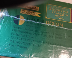 MinaLima Set of 2 Wizard Of Oz and The Adventures of Pinocchio Interactive-NIP