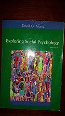 Exploring Social Psychology – Paperback, by Myers David G. – Acceptable n