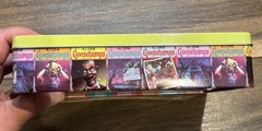 VTG Lot Of R.L. Stine Goosebumps Books- 49 Books,VHS, Postcards Bookmarks, Decal