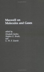 MAXWELL ON MOLECULES AND GASES (MIT PRESS) By James Clerk Maxwell & Elizabeth