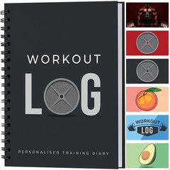 Workout Planner A5 Size Personal Home & Gym Training Diary Log Book Journal
