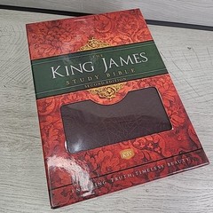 Holy Bible King James Version Study Bible 2nd Ed Burgundy Bonded Leather NEW NIB