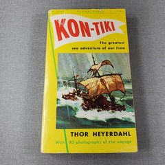 Kon-Tiki by Thor Heyerdahl 1953 Permabooks 10th Printing Sea Adventure