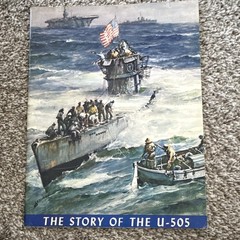 Naval history book. Story of the U-505 1955 Illustrated Paperback WWII