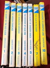 Vintage Nancy Drew Books Lot Of 7 Hardback By Carolyn Keene Books1,2,3,4,5.7,10