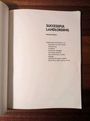 Successful Landlording – Kathleen & Lawrence Abrams – Very Good 1985 Paperback