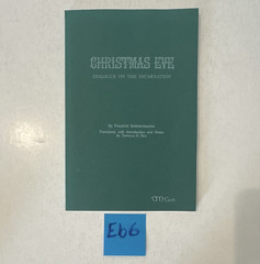 Friedrich Schleiermacher Christmas Eve: Dialogue on the Incarnation PB 1990