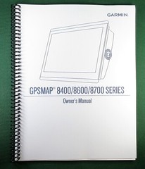 Garmin GPSMap 8400/8600/8700 Series Owner’s Manual: 82 Pages & Clear Covers!