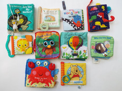 Lot 10 Cloth Fabric Baby Toddler Books