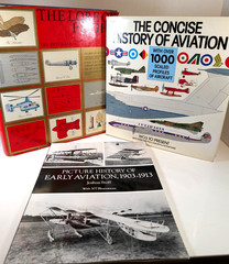 Aviation History Book Lot 3 Early Aviation Aircraft Flight Illustrated Reference