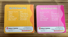 My Little Library: Early Learning – 12 mini board books – dated 2003