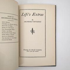 Life’s Extras Inspirational Reflections Hardcover Book Archibald Rutledge 1938